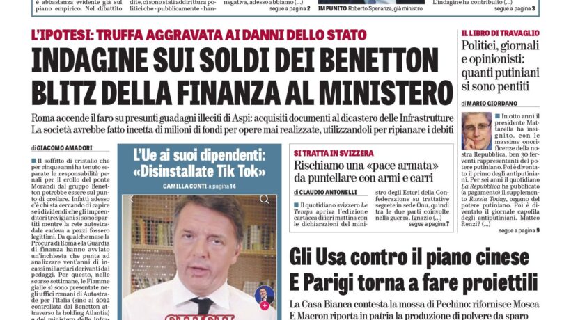 Oggi in edicola