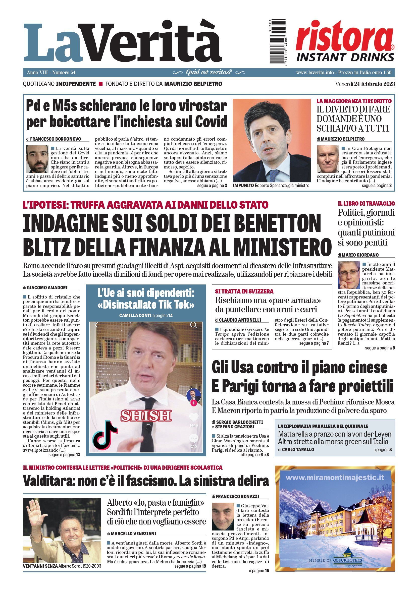 Oggi in edicola