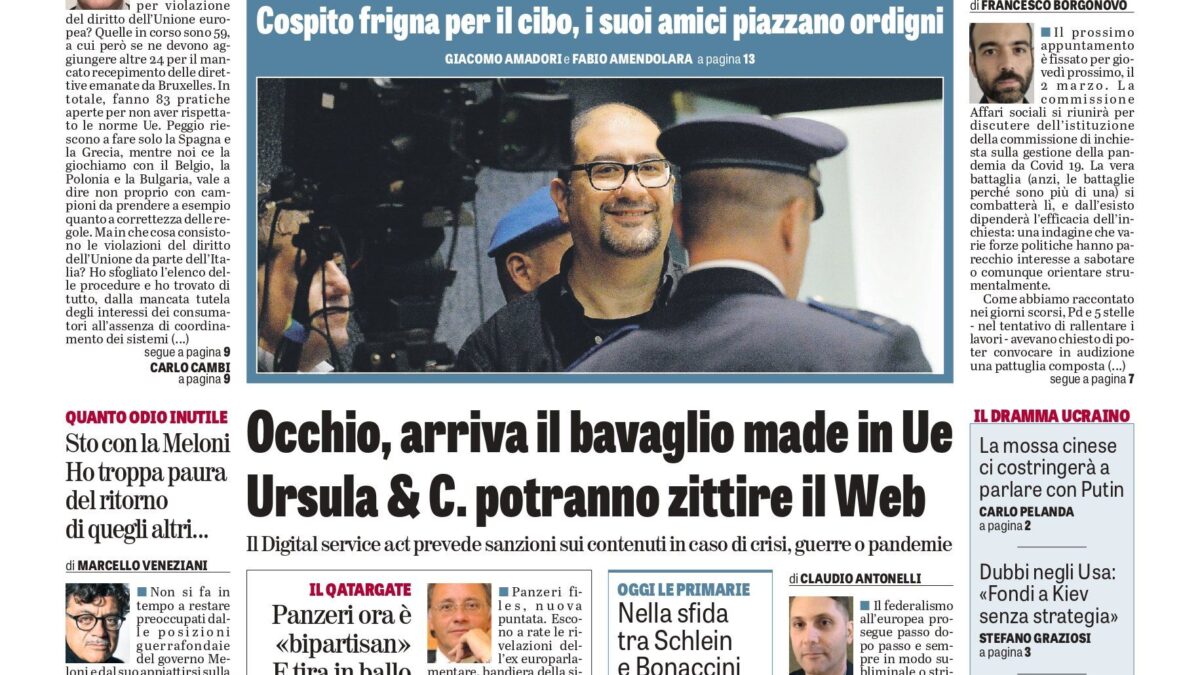 Oggi in edicola
