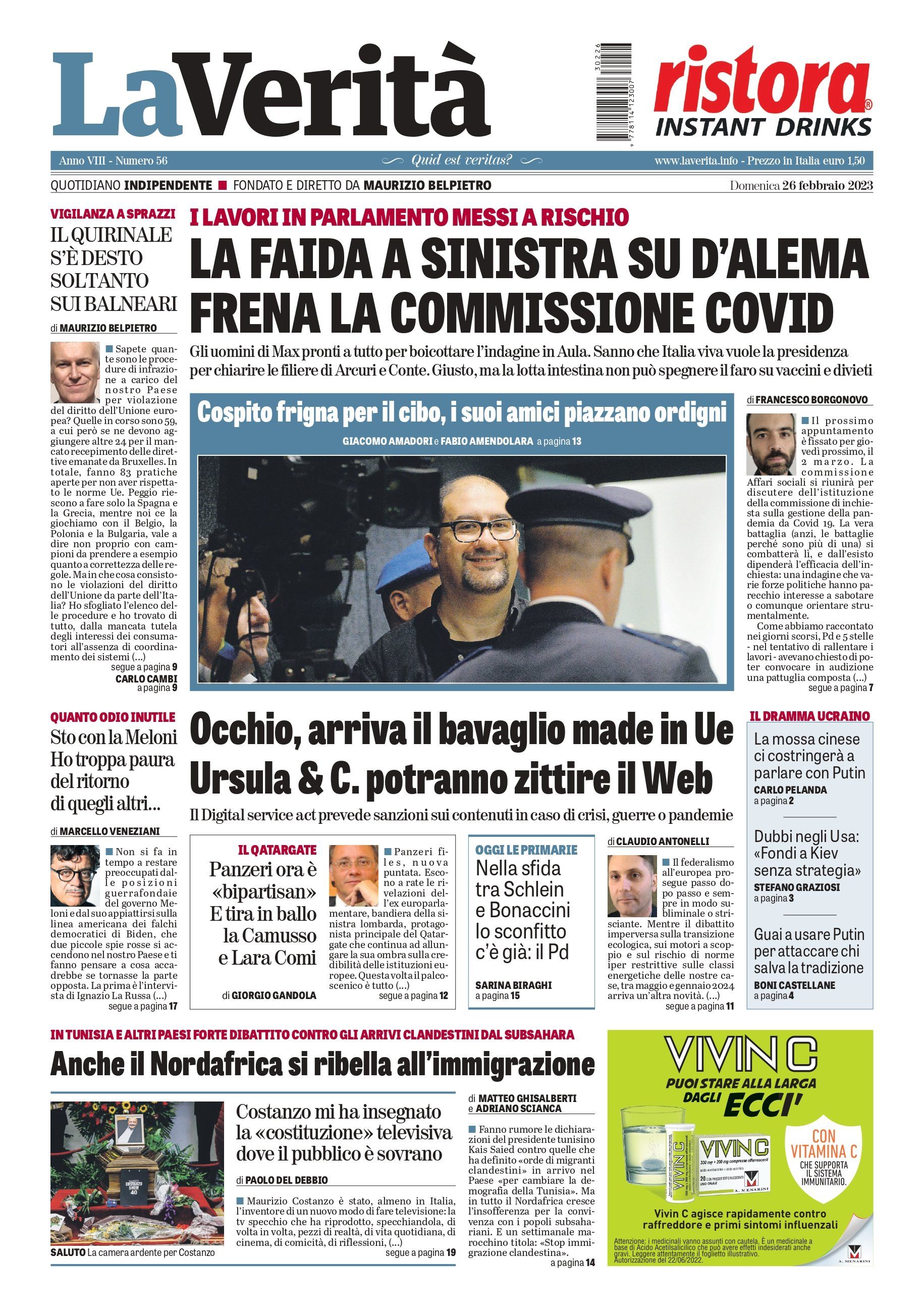 Oggi in edicola