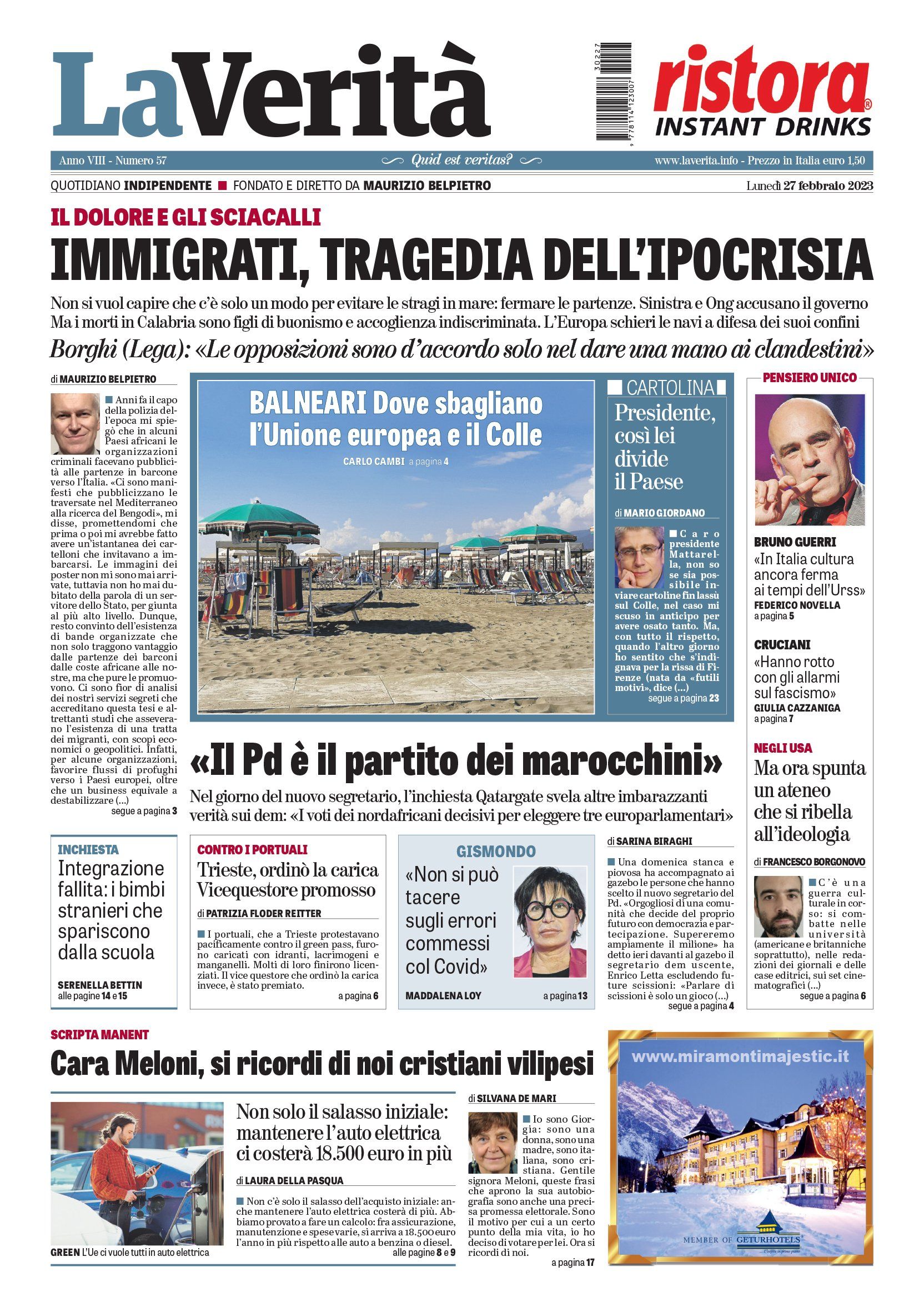 Oggi in edicola