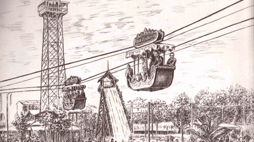 La funivia all'Esposizione Internazionale di Milano del 1894.
