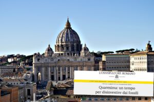 Il giornale del Papa fa verde la Quaresima