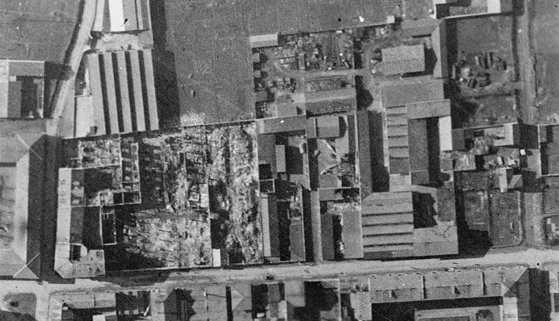Danni del bombardamento del 14 febbraio 1943 (Raf Archives)