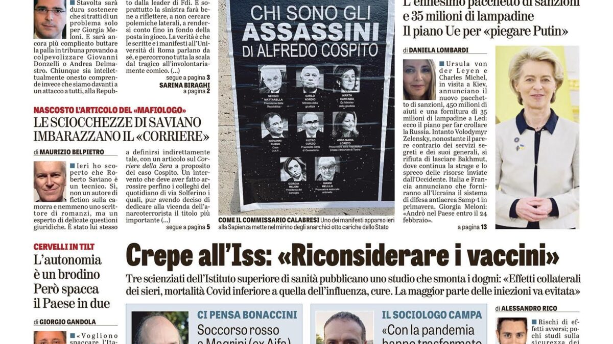 Oggi in edicola