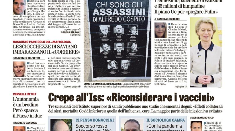 Oggi in edicola