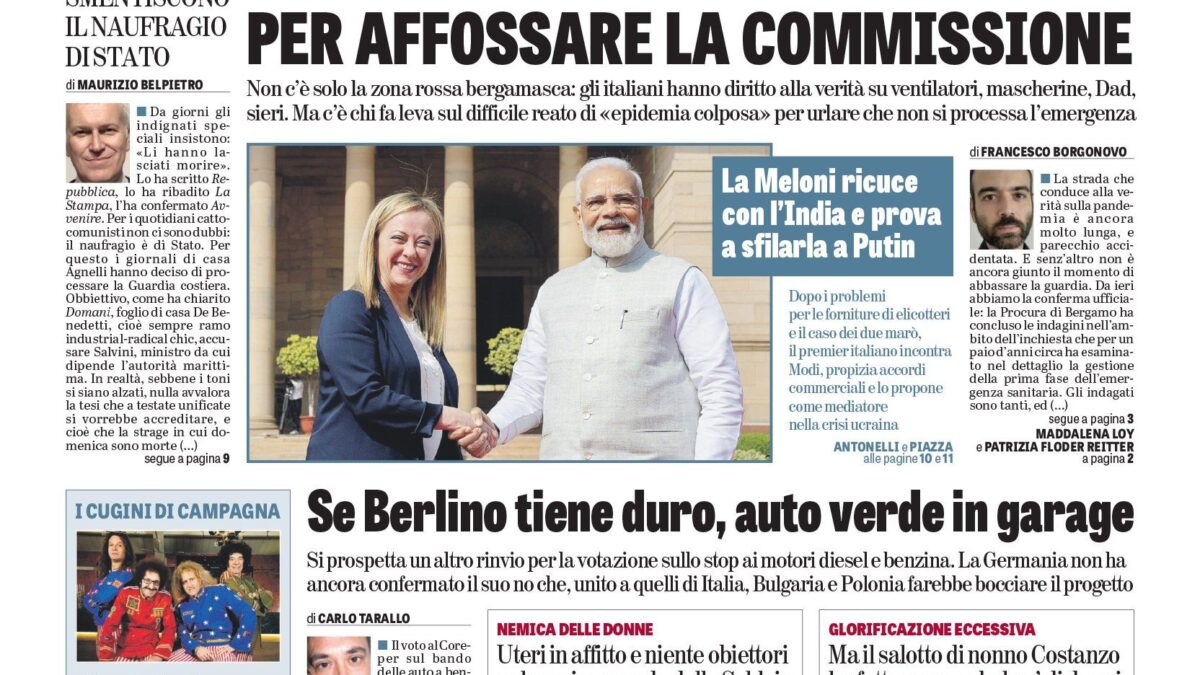 Oggi in edicola