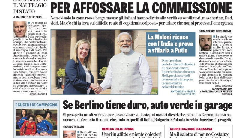 Oggi in edicola
