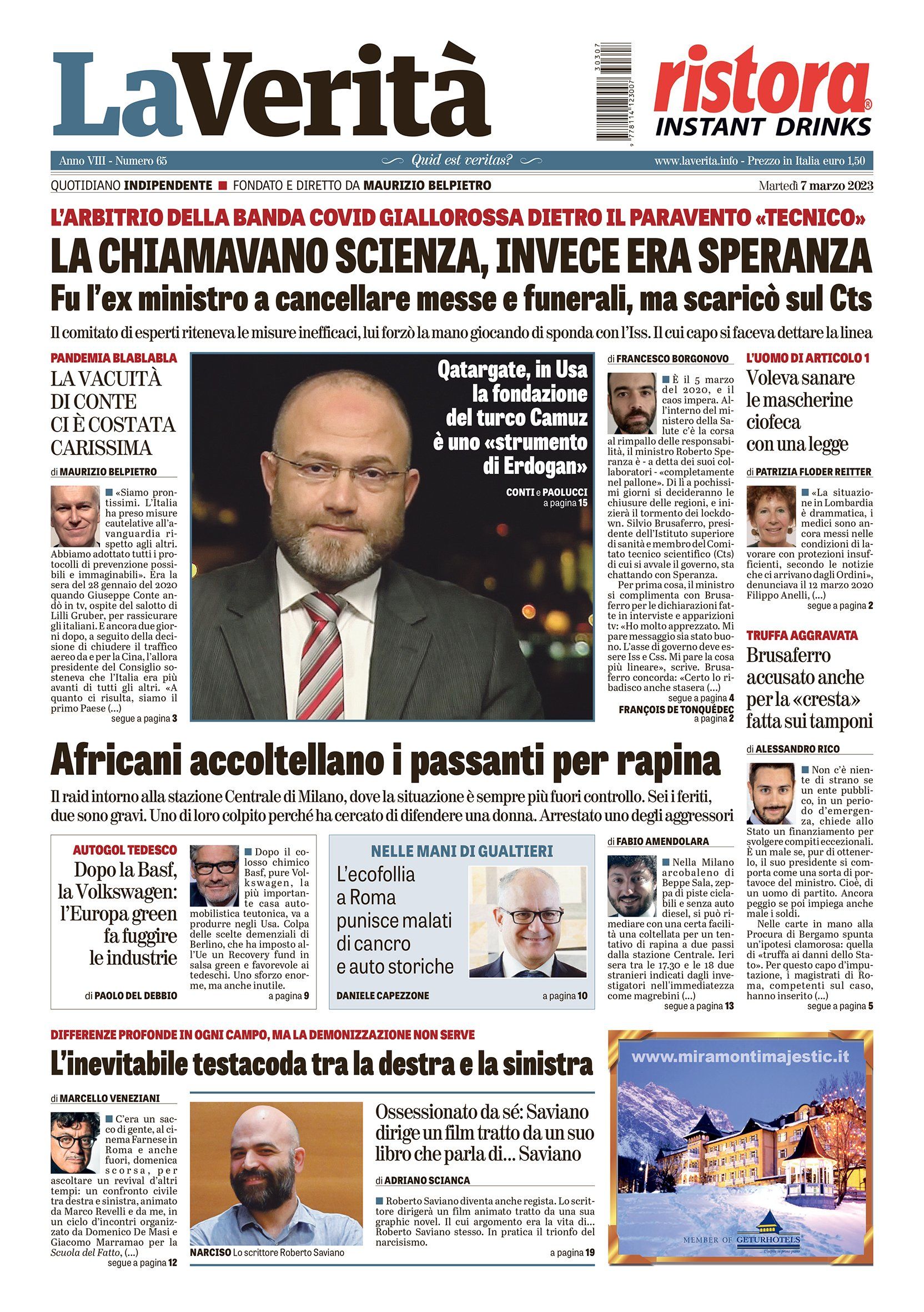 Oggi in edicola