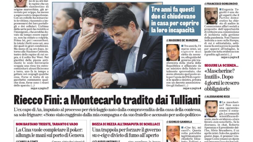 Oggi in edicola