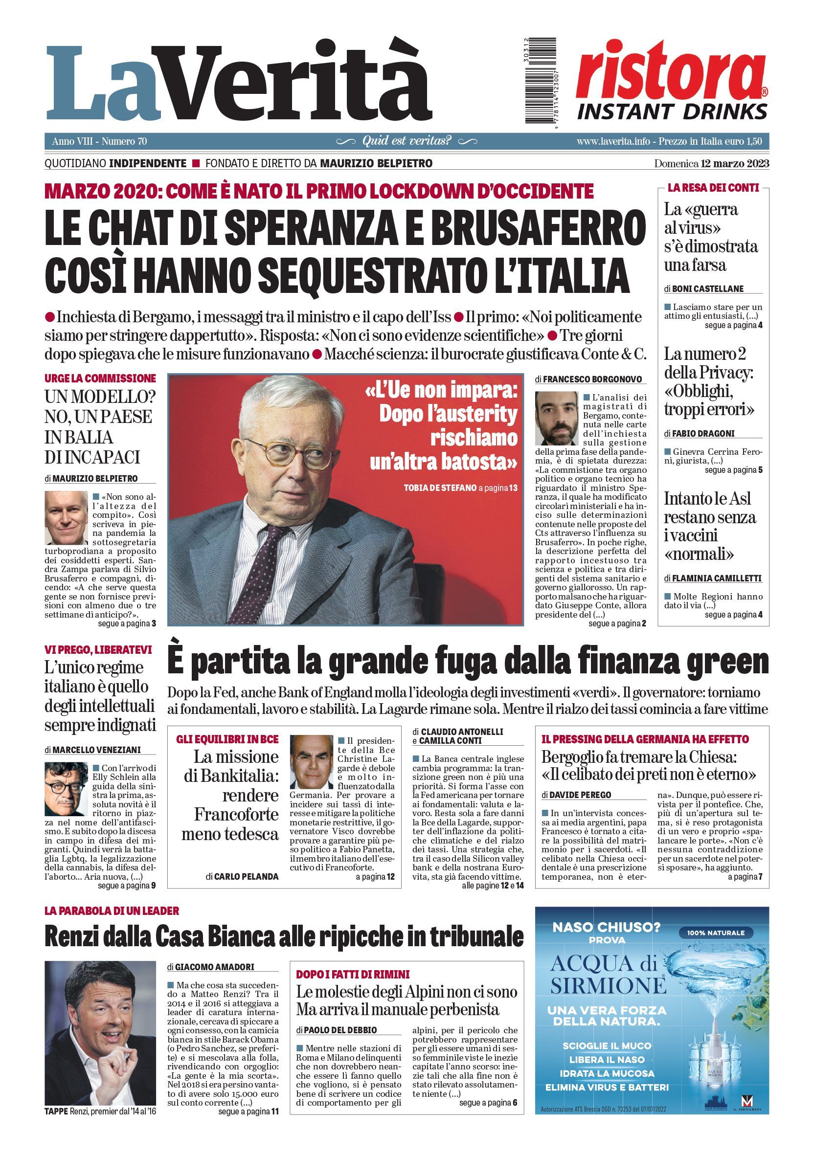 Oggi in edicola