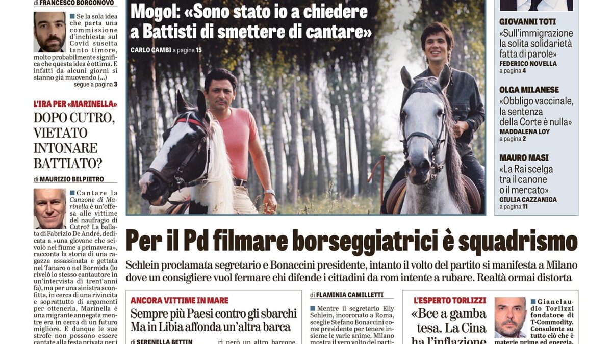 Oggi in edicola