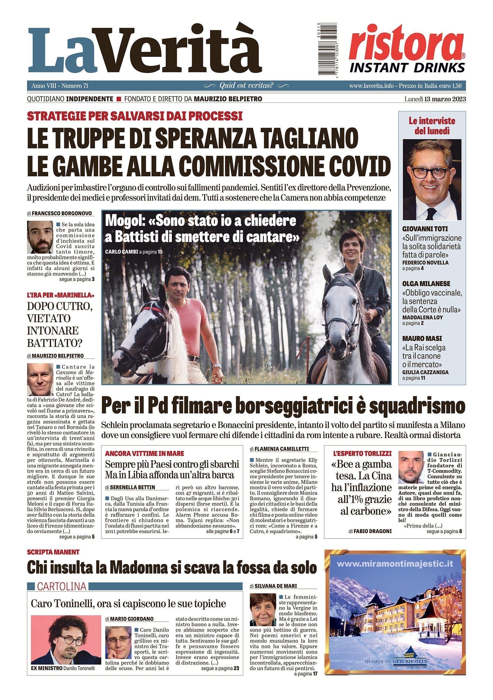 Oggi in edicola