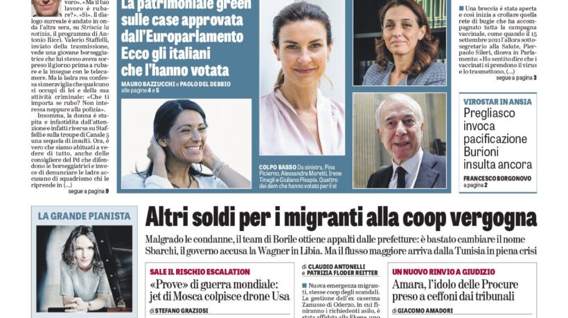 Oggi in edicola