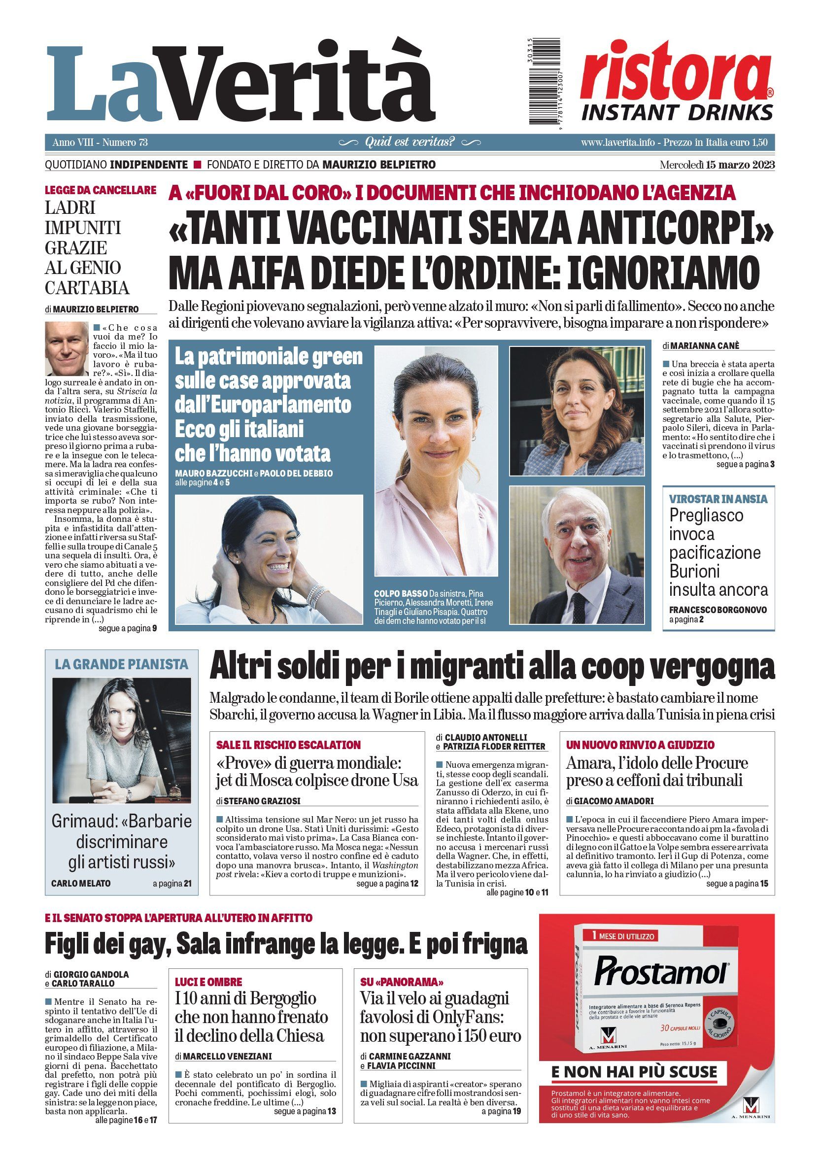 Oggi in edicola