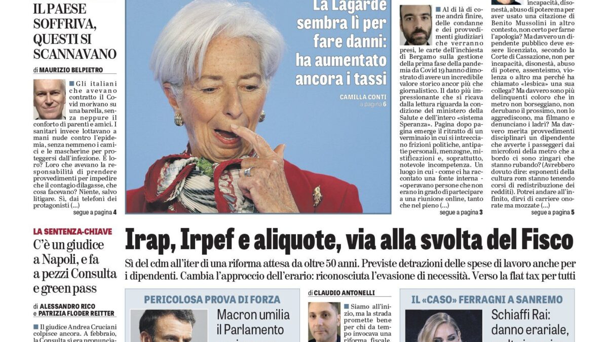 Oggi in edicola