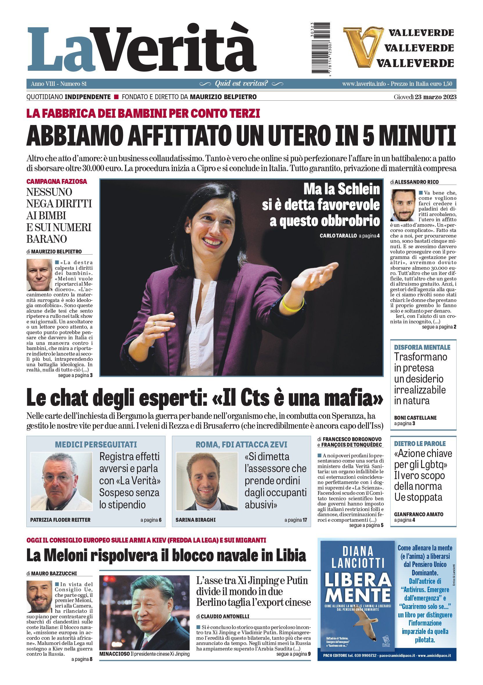 Oggi in edicola