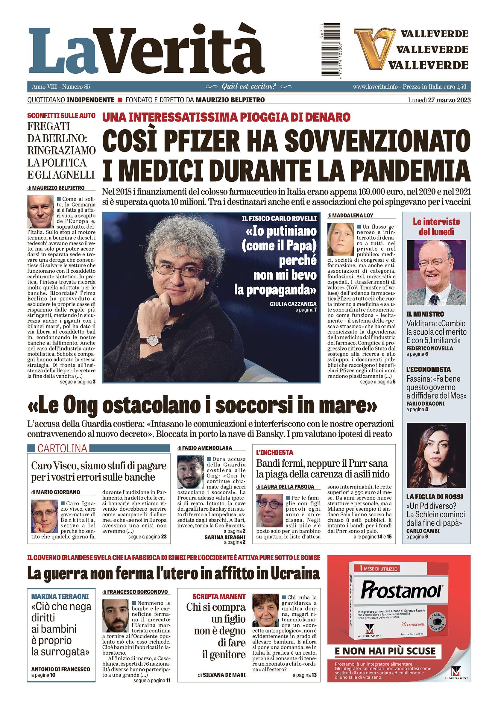 Oggi in edicola