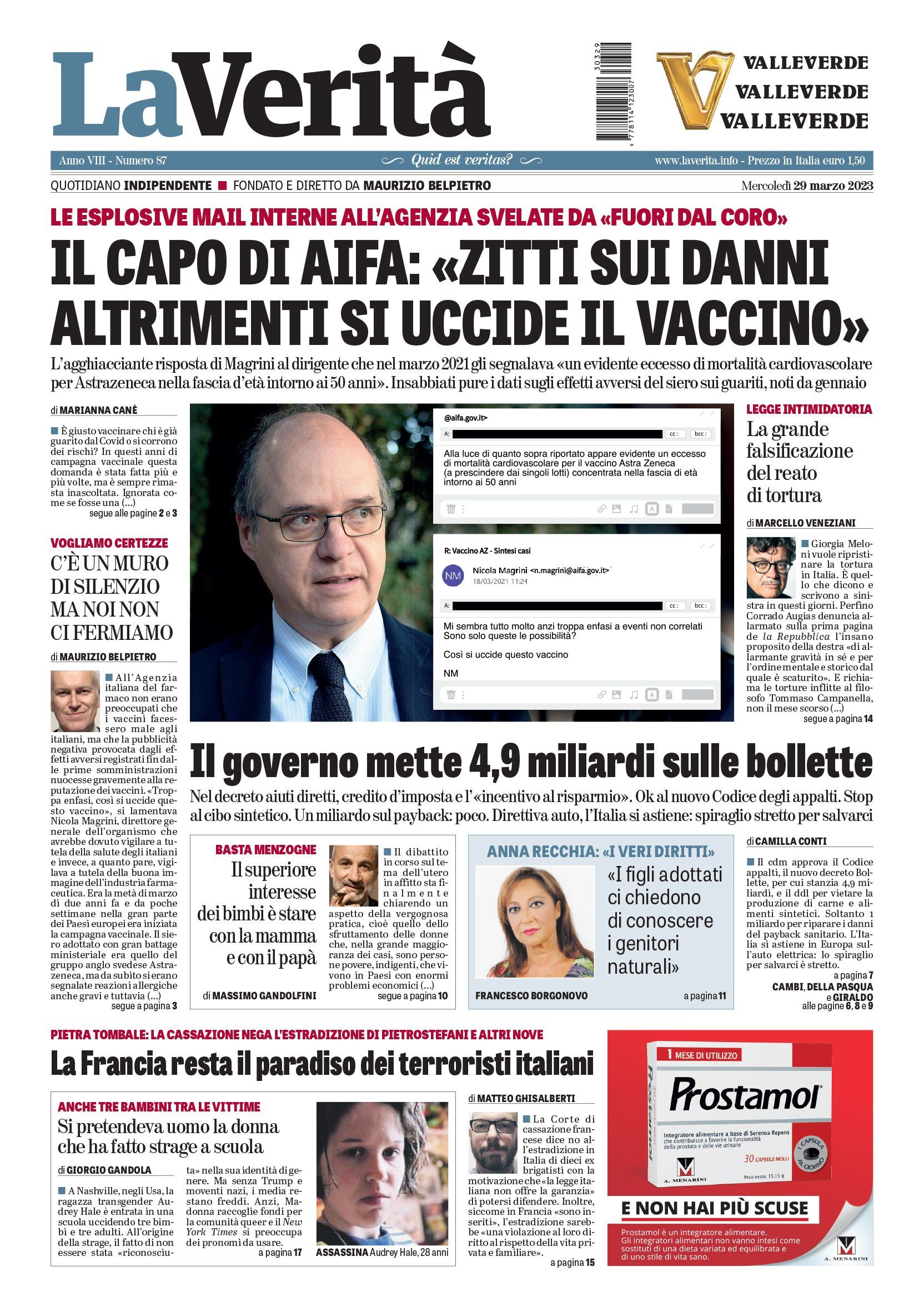 Oggi in edicola