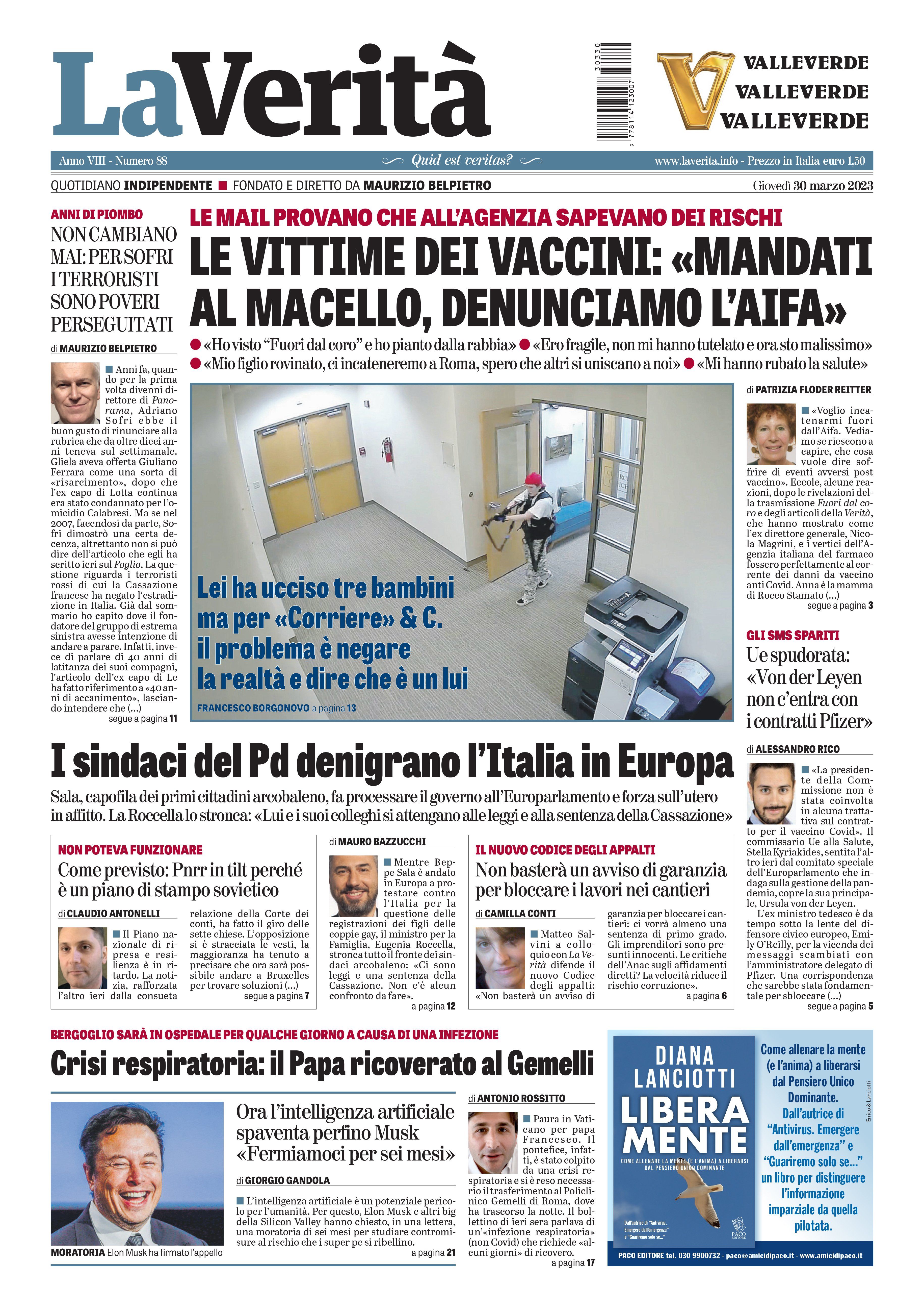 Oggi in edicola