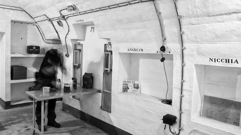 Interno del bunker Nato di San Michele (foto Lorenzo Zoppolato)