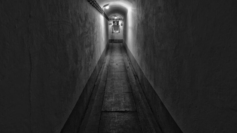 Interno del bunker di Ugovizza (foto Lorenzo Zoppolato)