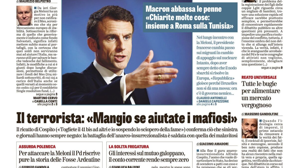 Oggi in edicola