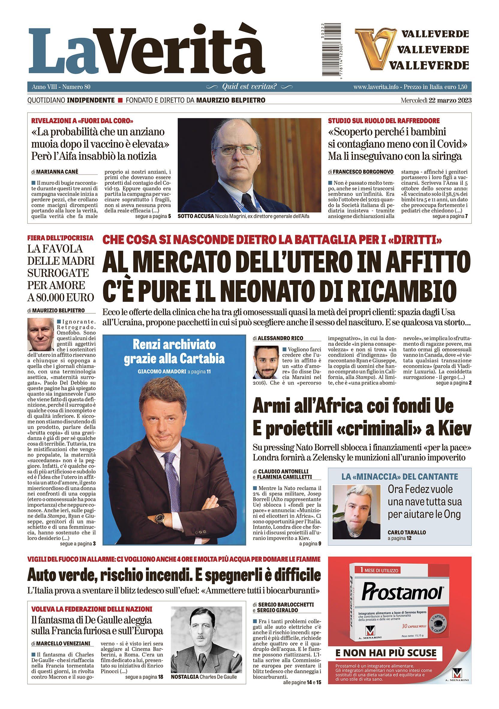 Oggi in edicola