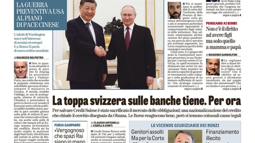 Oggi in edicola