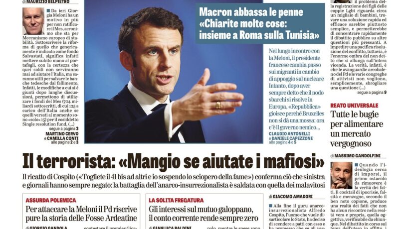 Oggi in edicola