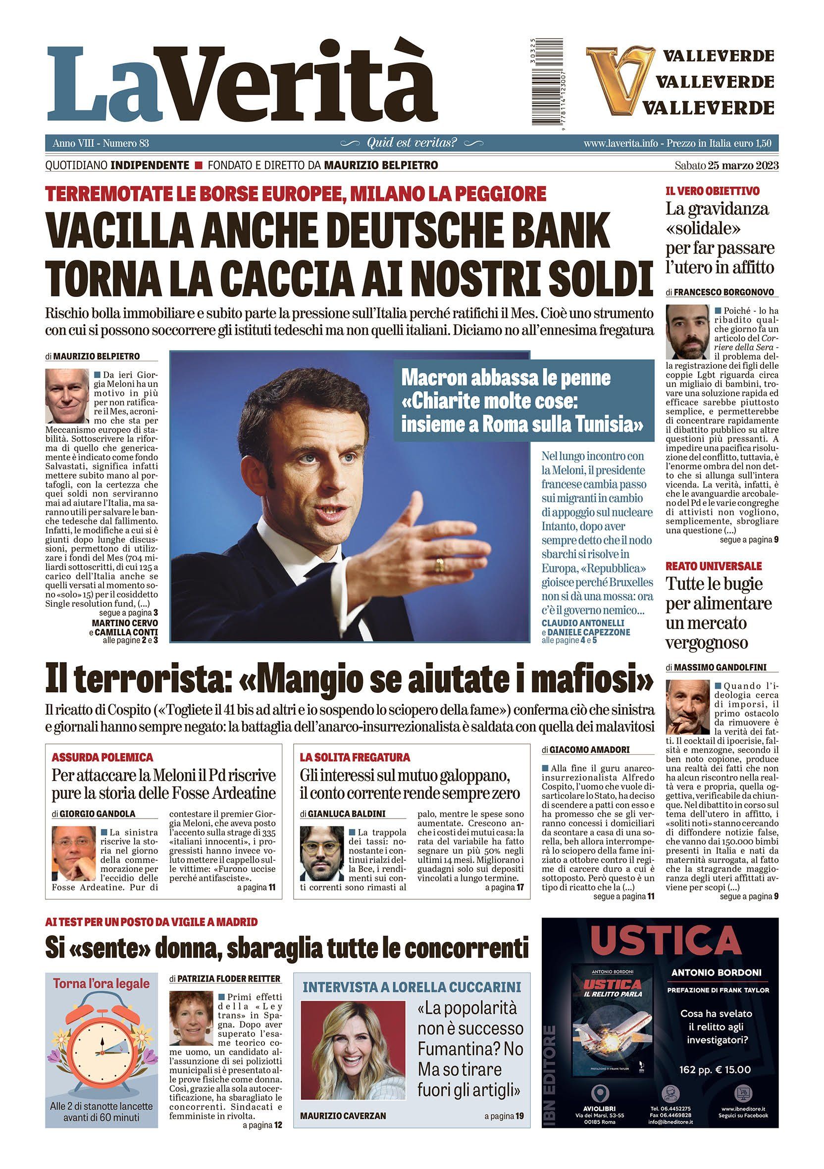 Oggi in edicola