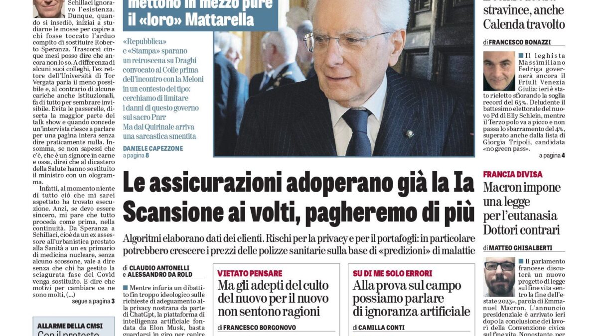 Oggi in edicola