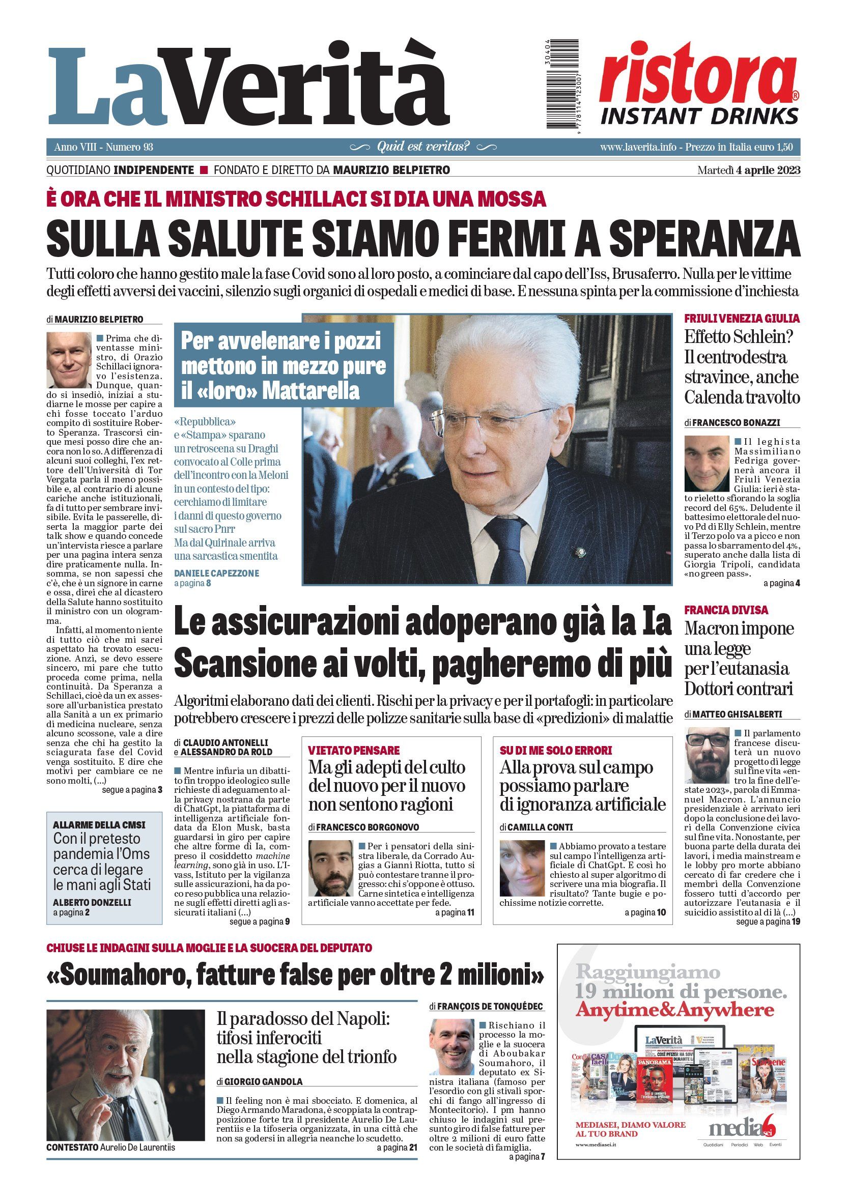 Oggi in edicola