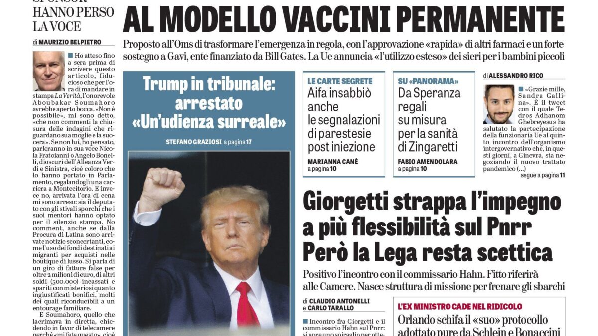 Oggi in edicola