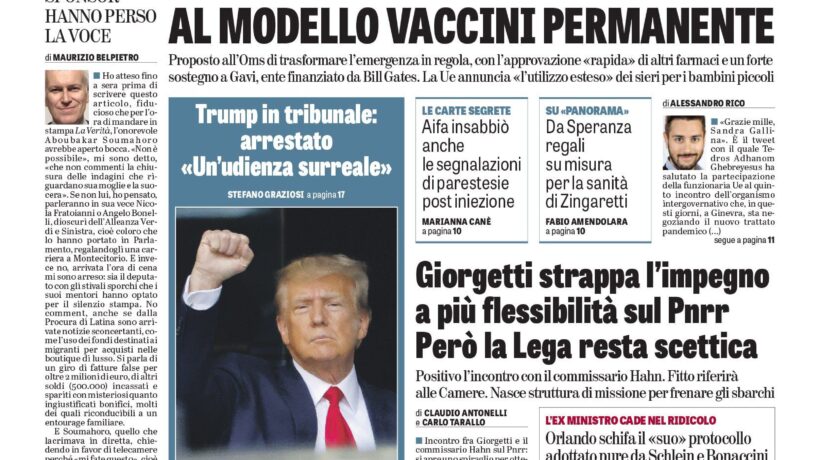 Oggi in edicola