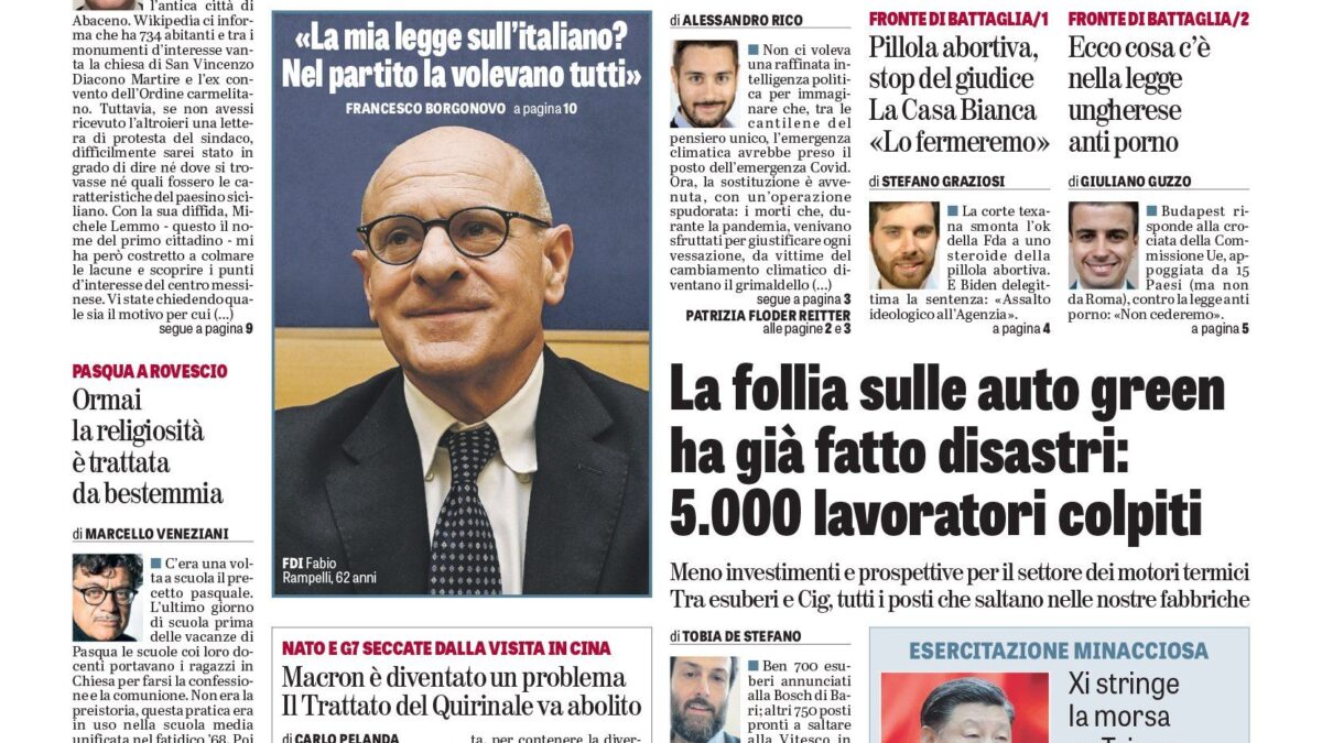 Oggi in edicola
