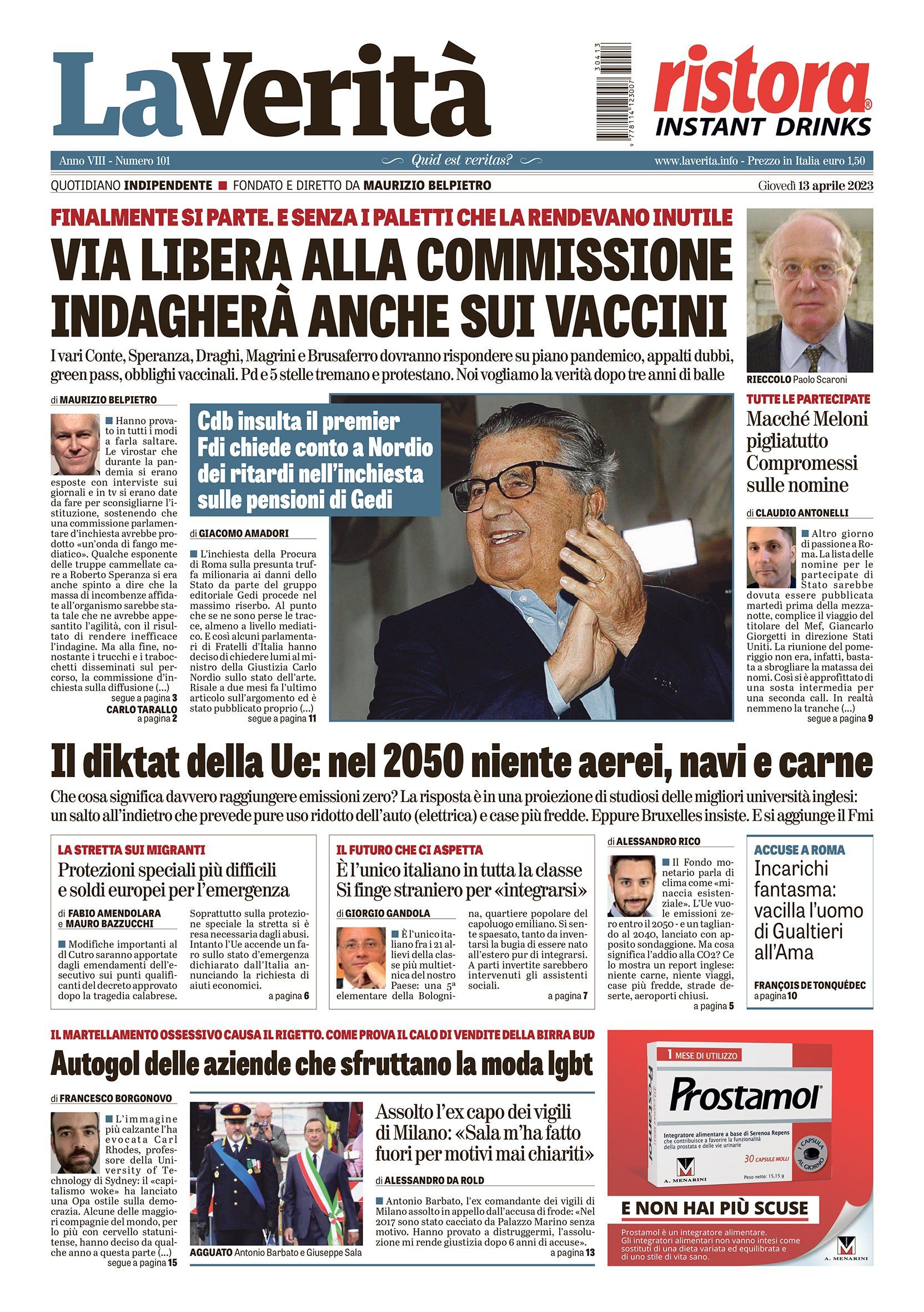 Oggi in edicola