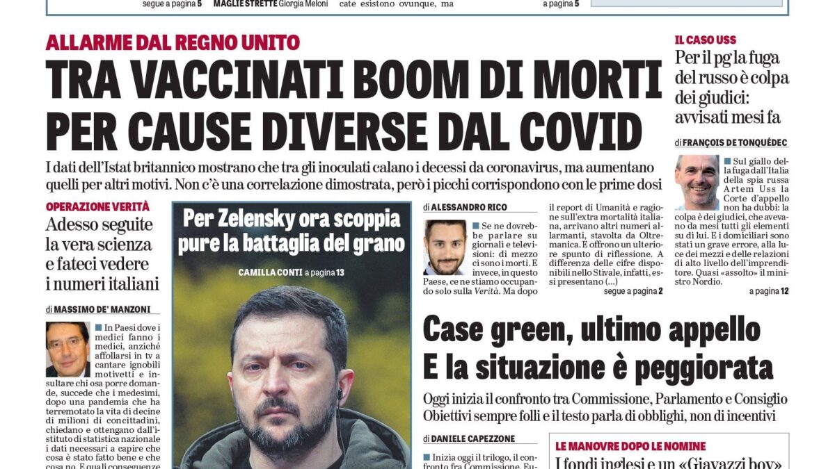 Oggi in edicola