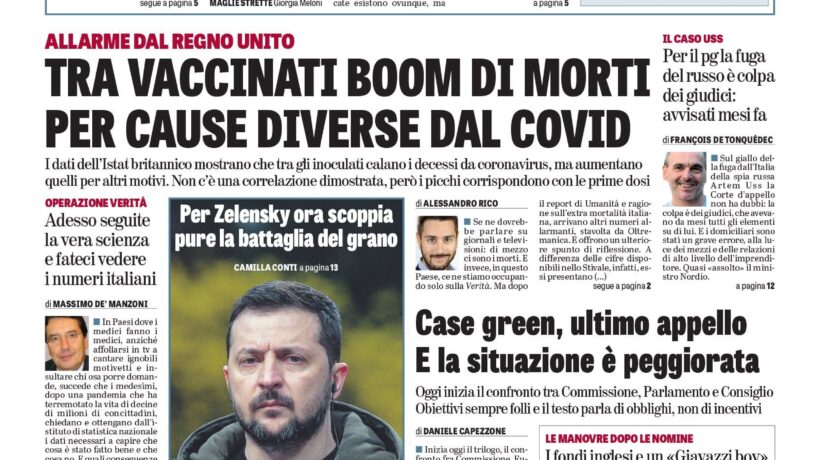 Oggi in edicola