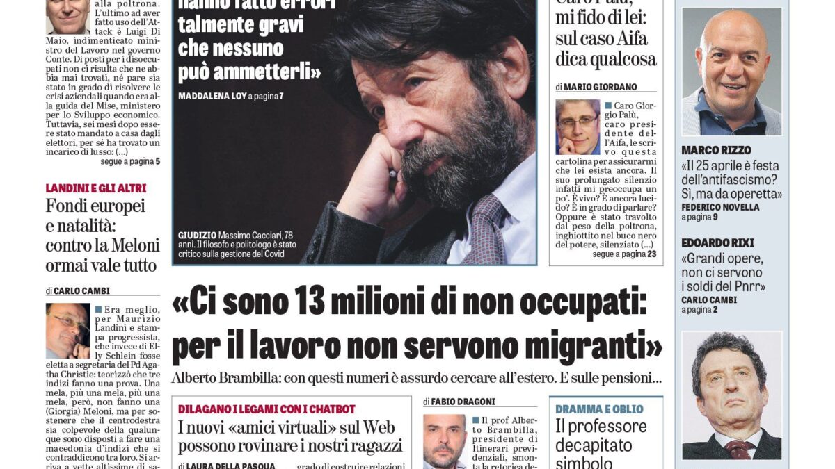 Oggi in edicola