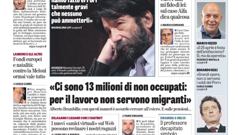 Oggi in edicola
