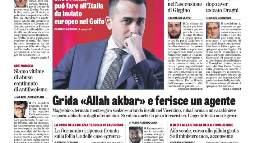 Oggi in edicola