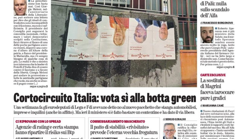 Oggi in edicola