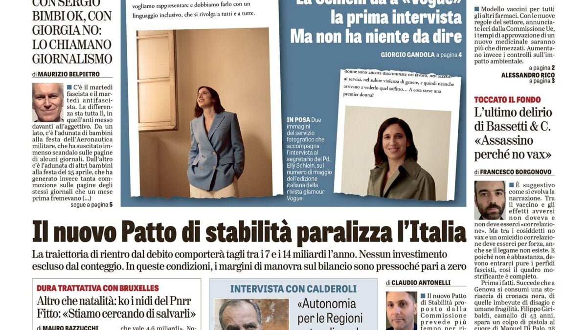 Oggi in edicola
