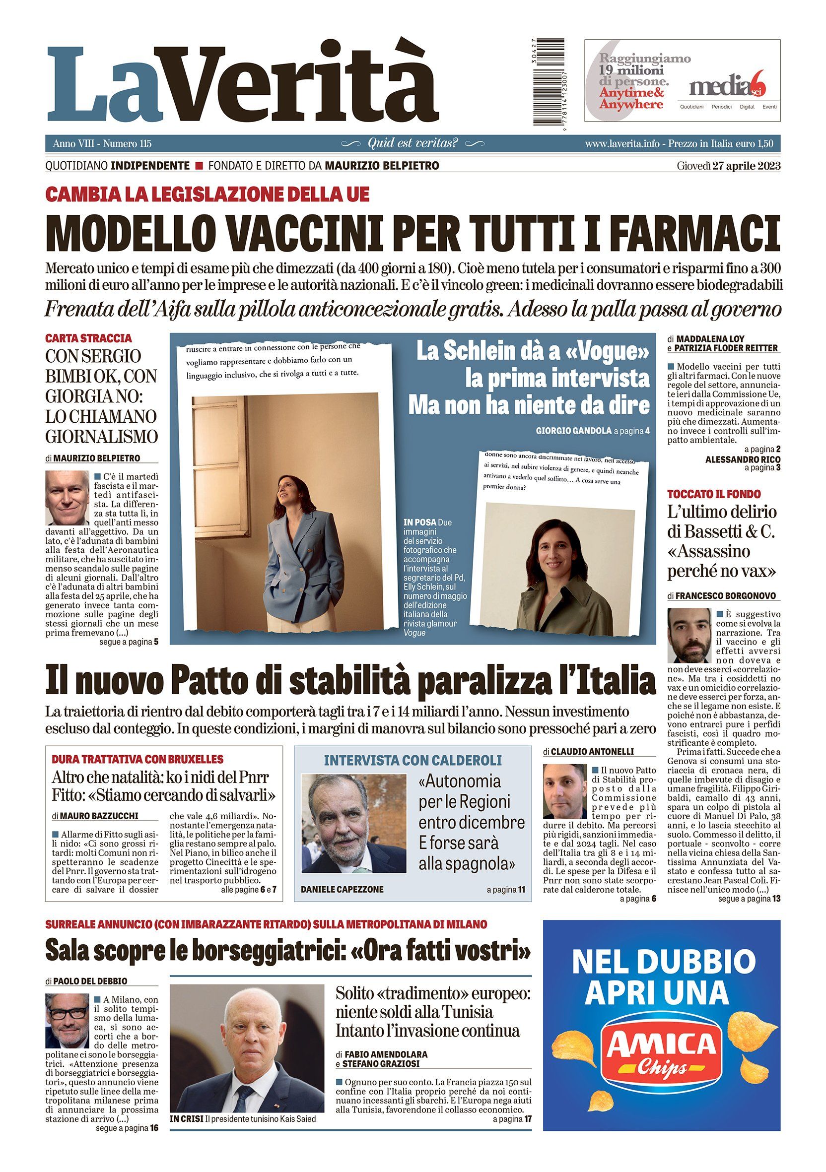 Oggi in edicola