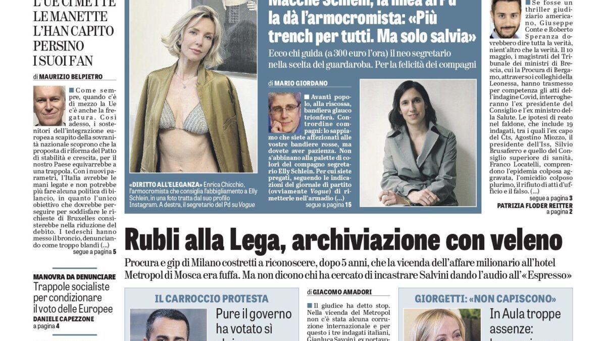 Oggi in edicola