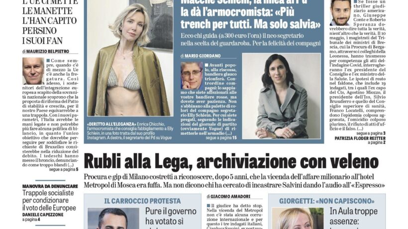 Oggi in edicola