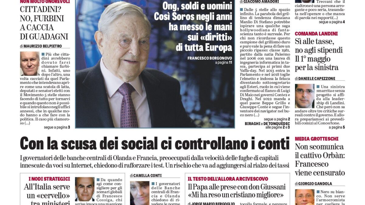 Oggi in edicola