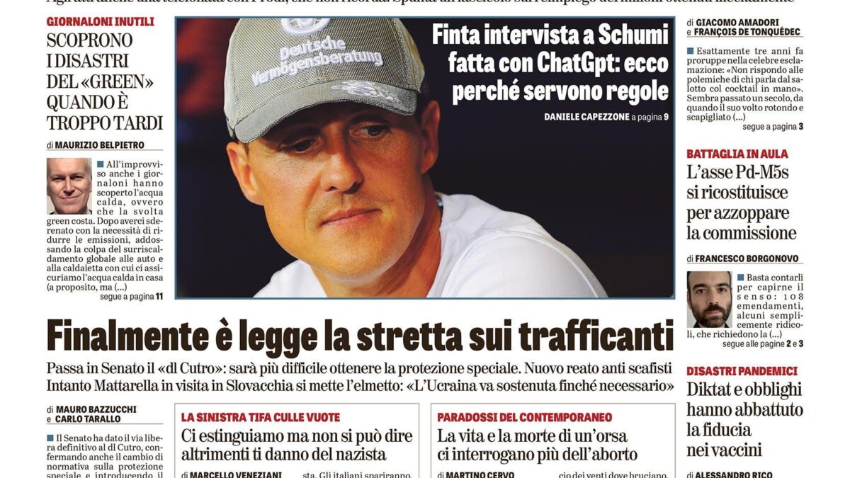 Oggi in edicola