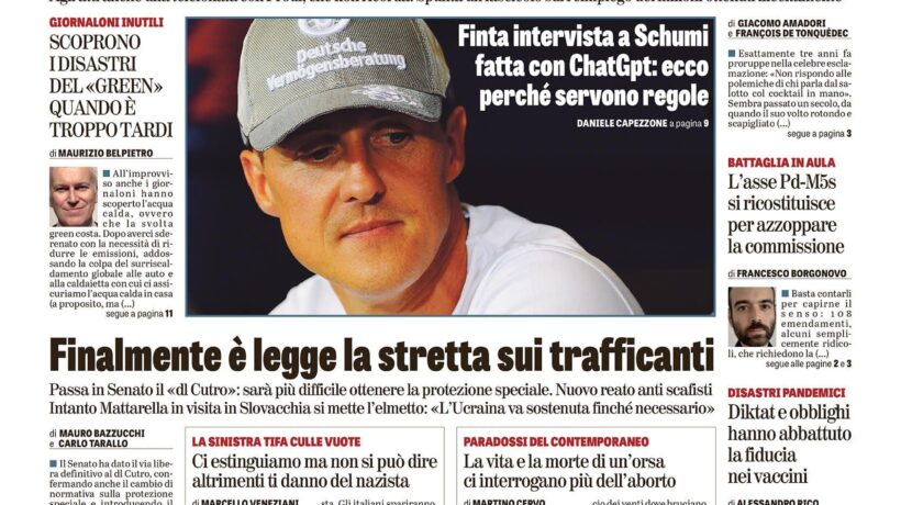 Oggi in edicola